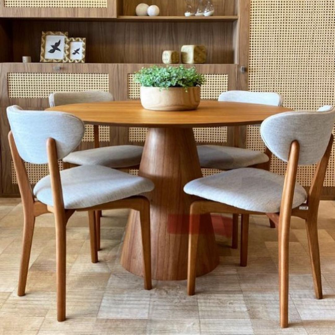 Mesa de jantar Muniz com tampo laminado