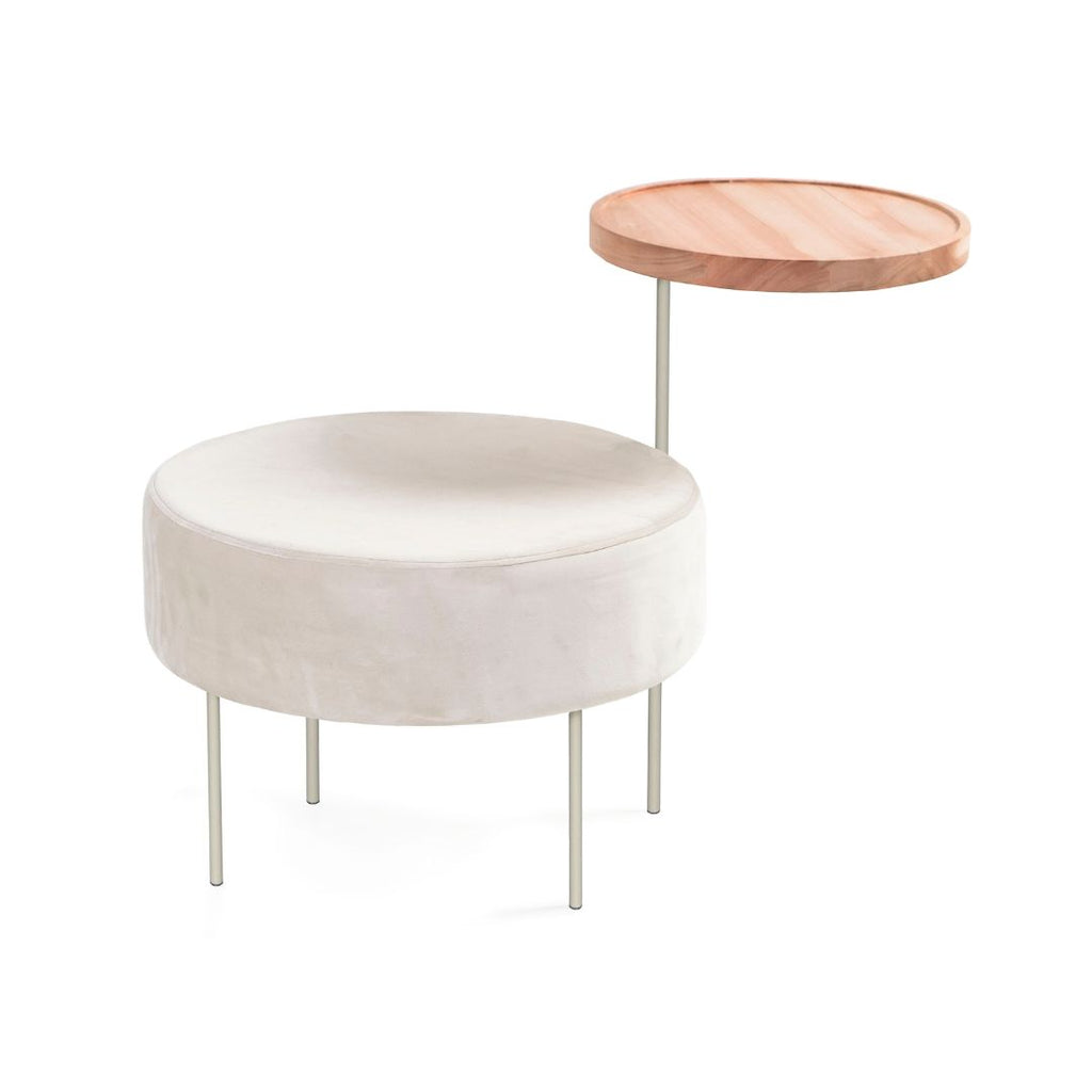 Puff com bandeja Giratória