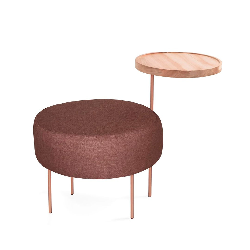 Puff com bandeja Giratória