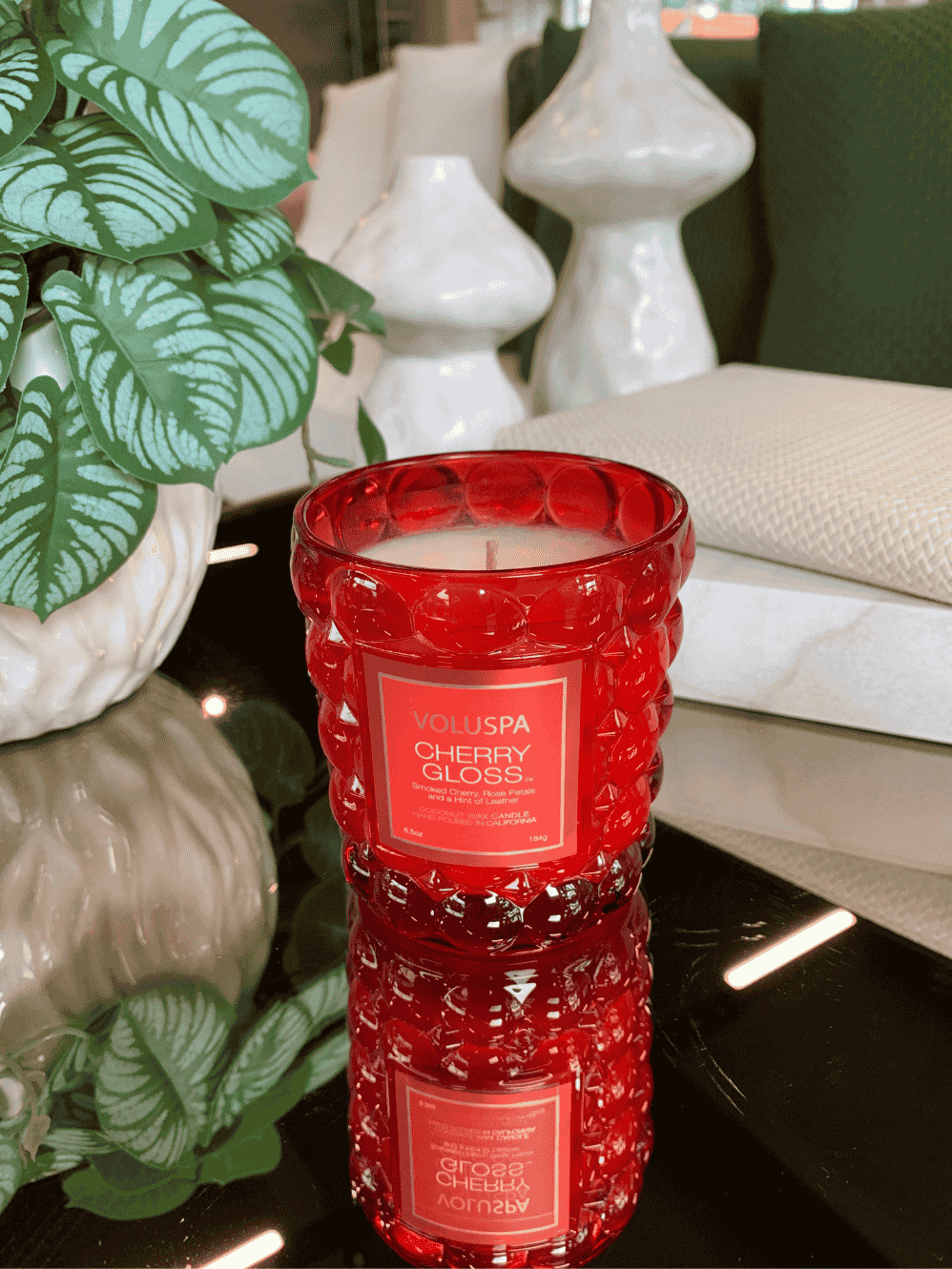 Vela Voluspa Copo Vidro 40H Cherry Gloss