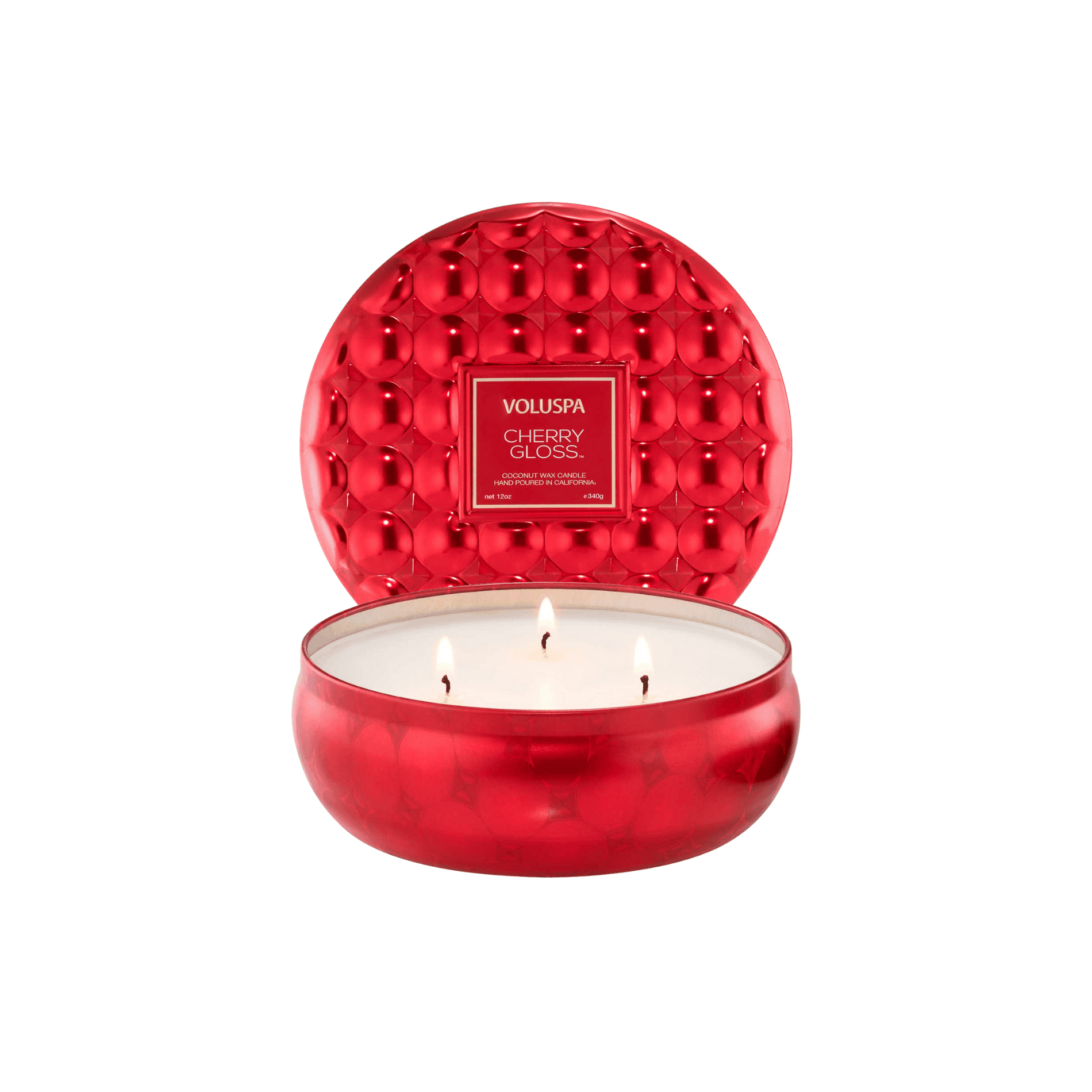 Vela Voluspa Lata 3 Pavios 60H Cherry Gloss