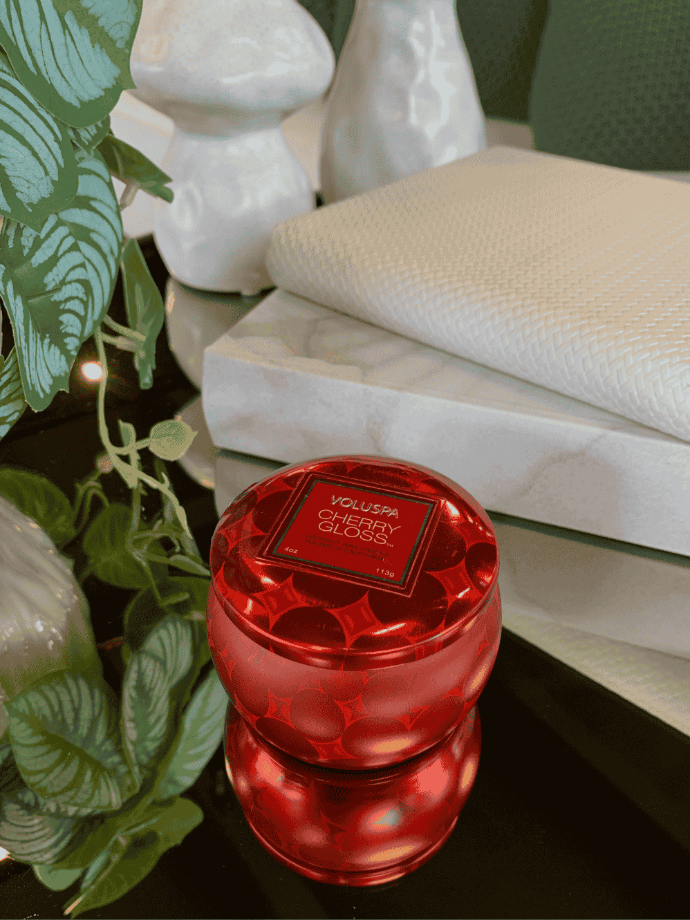 Mini Vela Voluspa Lata 25H Cherry Gloss