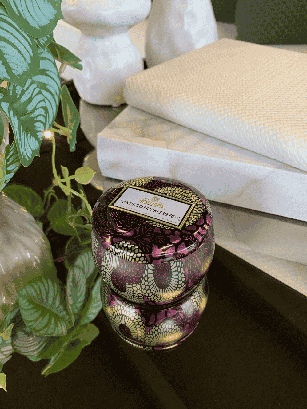 Mini Vela Voluspa Lata 25H Santiago Huckleberry