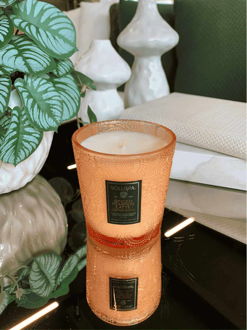 Vela Voluspa Copo Vidro 60H Spiced Pumpkin Latte
