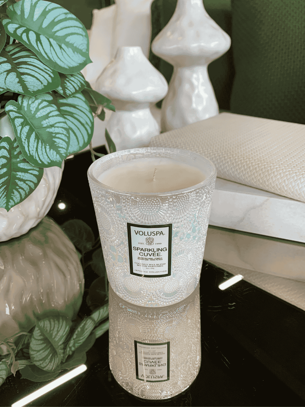 Vela Voluspa Copo Vidro 60H Sparkling Cuvee