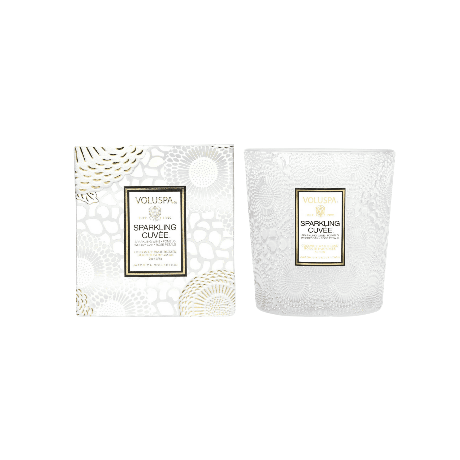 Vela Voluspa Copo Vidro 60H Sparkling Cuvee