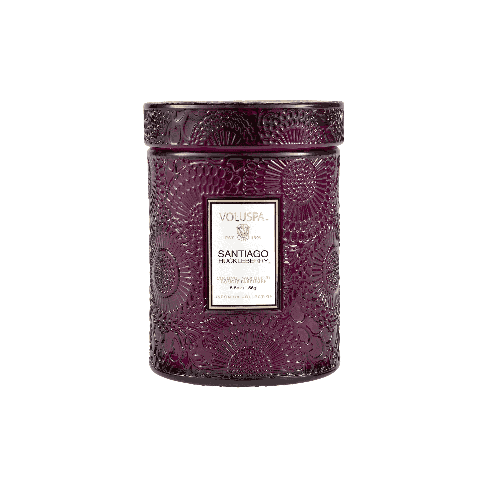 Mini Vela Voluspa Vidro 50H Santiago Huckleberry