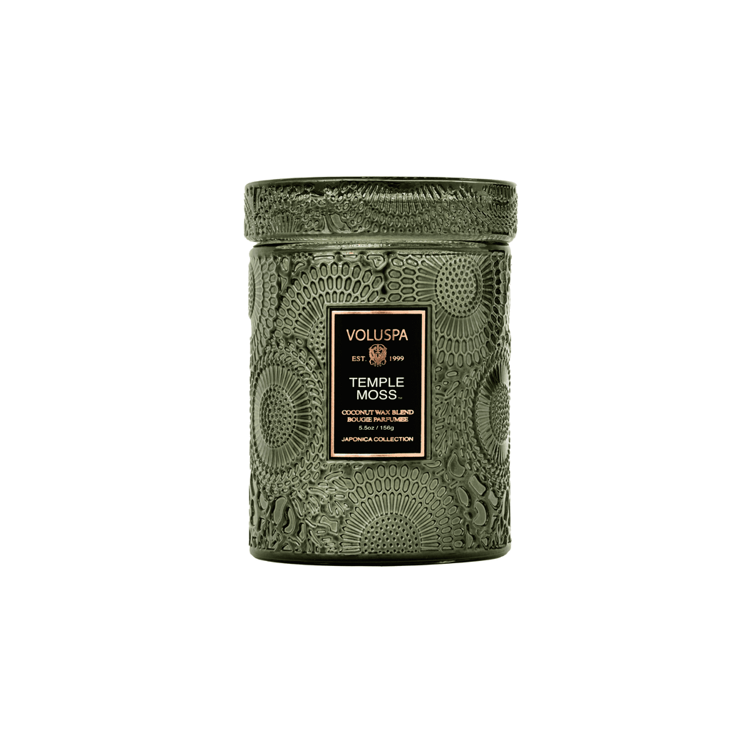 Mini Vela Voluspa Vidro 50H Temple Moss - Zimmdesign Móveis e Decorações