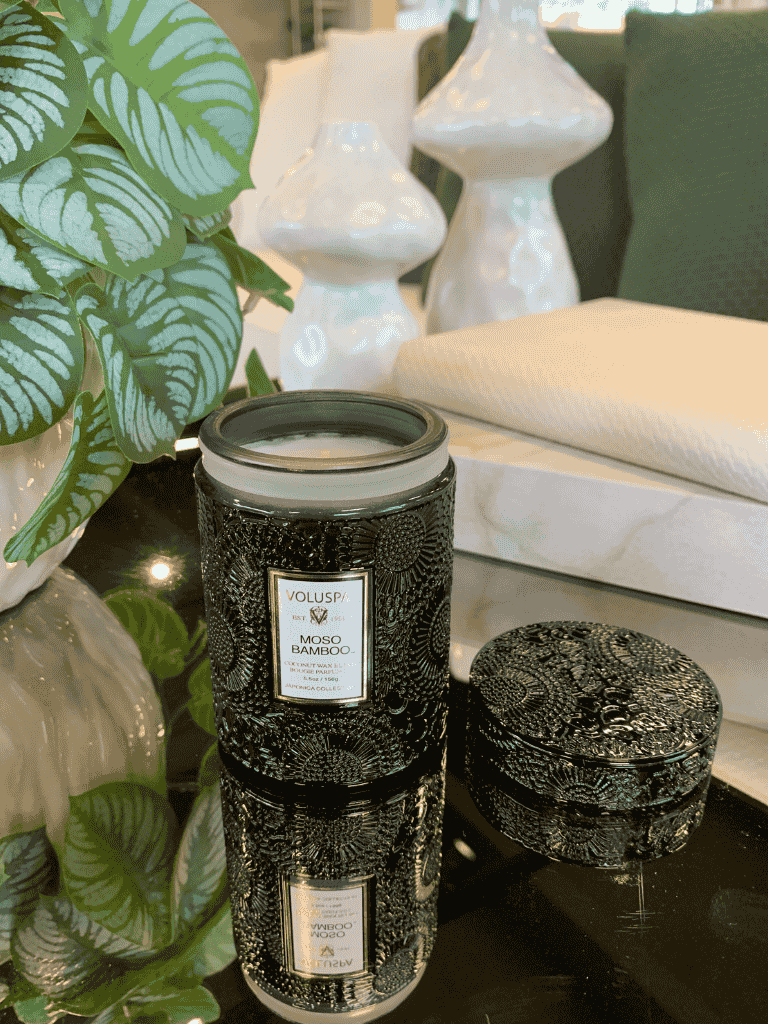 Mini Vela Voluspa Vidro 50H Moso Bamboo