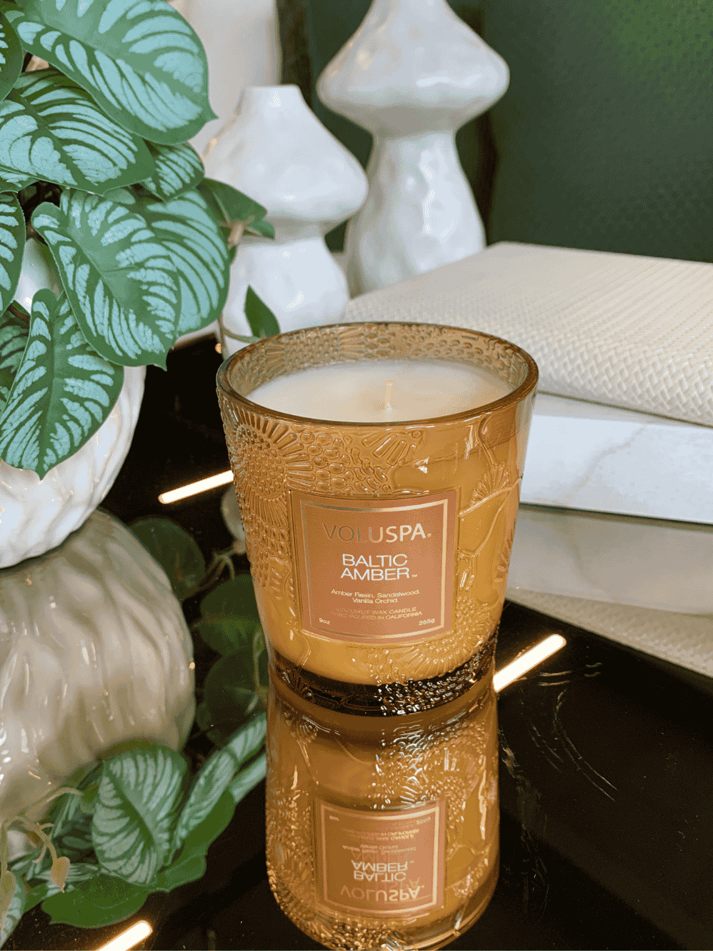 Vela Voluspa Copo Vidro 60H Ediçao 25 Aniversario Baltic Amber