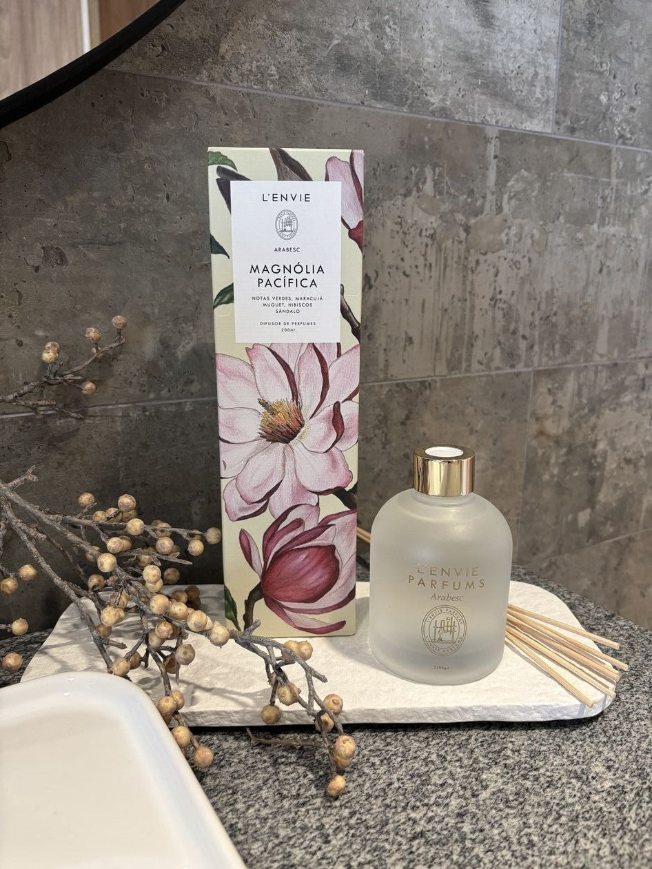 Difusor de Perfume Lenvie Arabesc Magnólia Pacífica 200ml