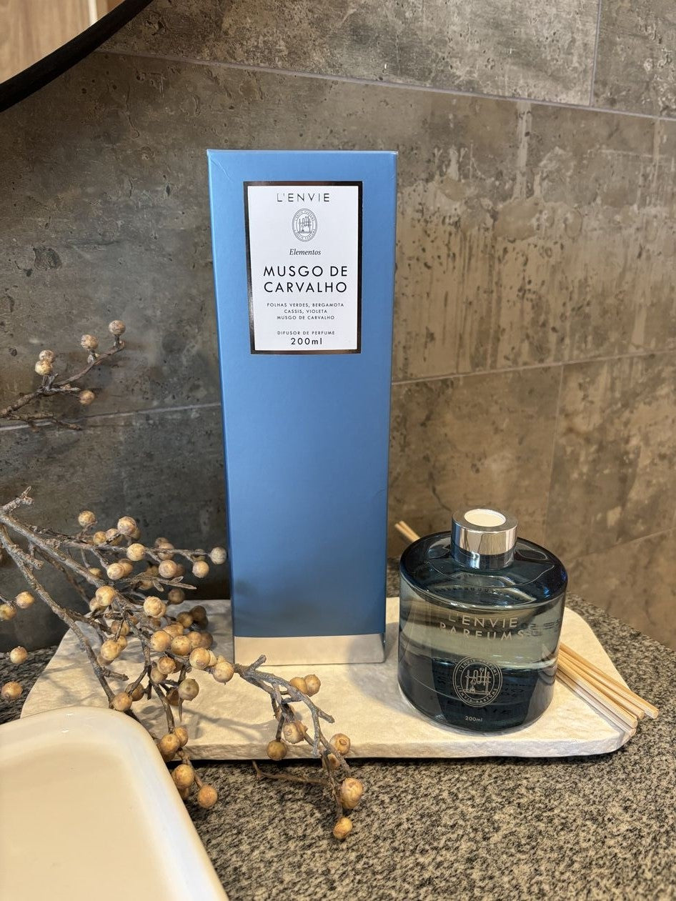 Difusor de Perfume Lenvie Elementos Musgo de Carvalho 200ml