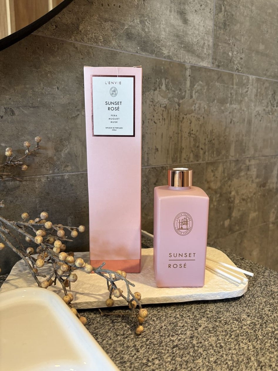 Difusor de Perfume Lenvie Elementos Sunset Rose 250ml