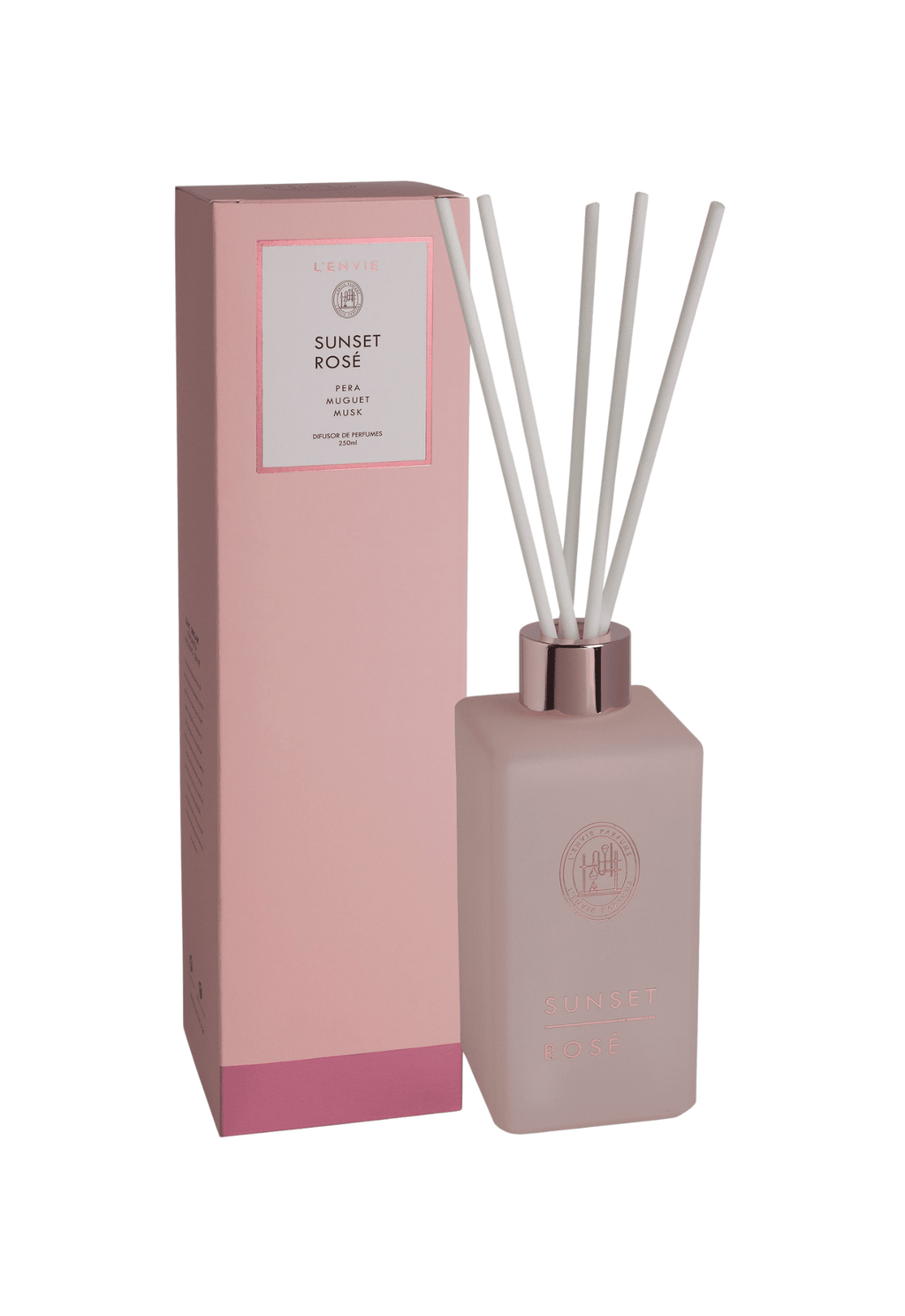 Difusor de Perfume Lenvie Elementos Sunset Rose 250ml