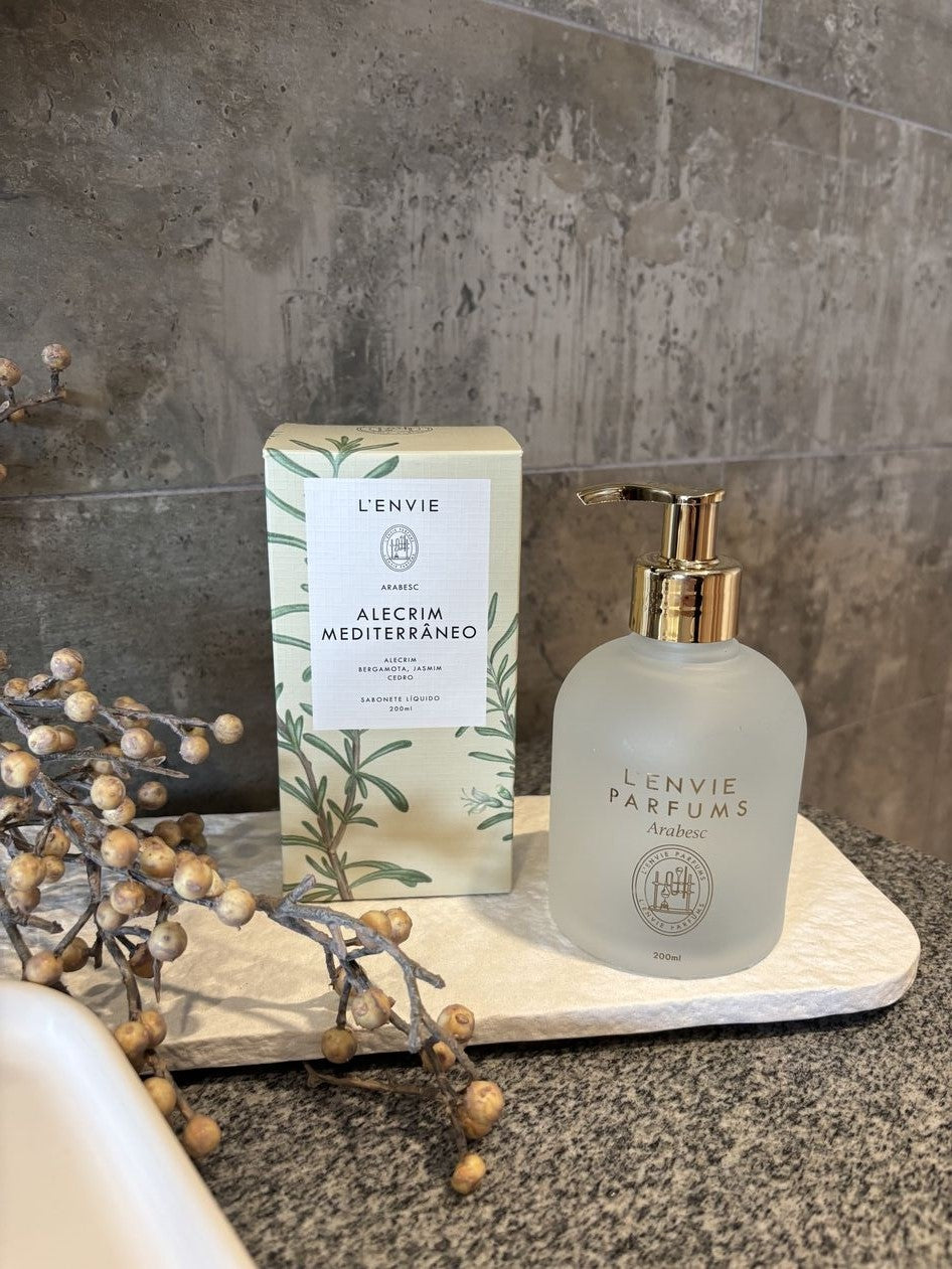 Sabonete Líquido Lenvie Arabesc Alecrim Mediterrâneo 200ml