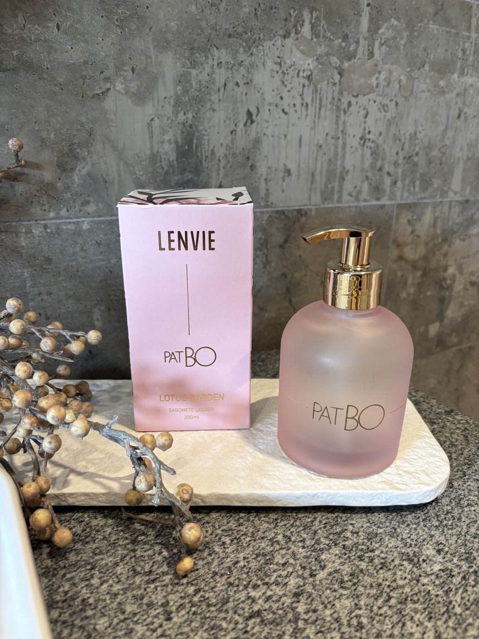 Sabonete Líquido Lenvie PatBo Lotus Garden 200ml
