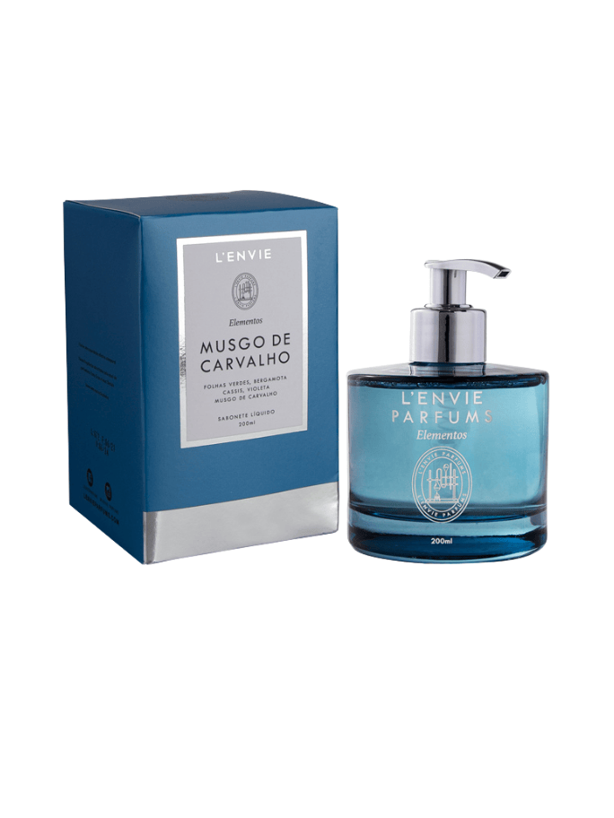 Sabonete Líquido Lenvie Elementos Musgo de Carvalho 200ml