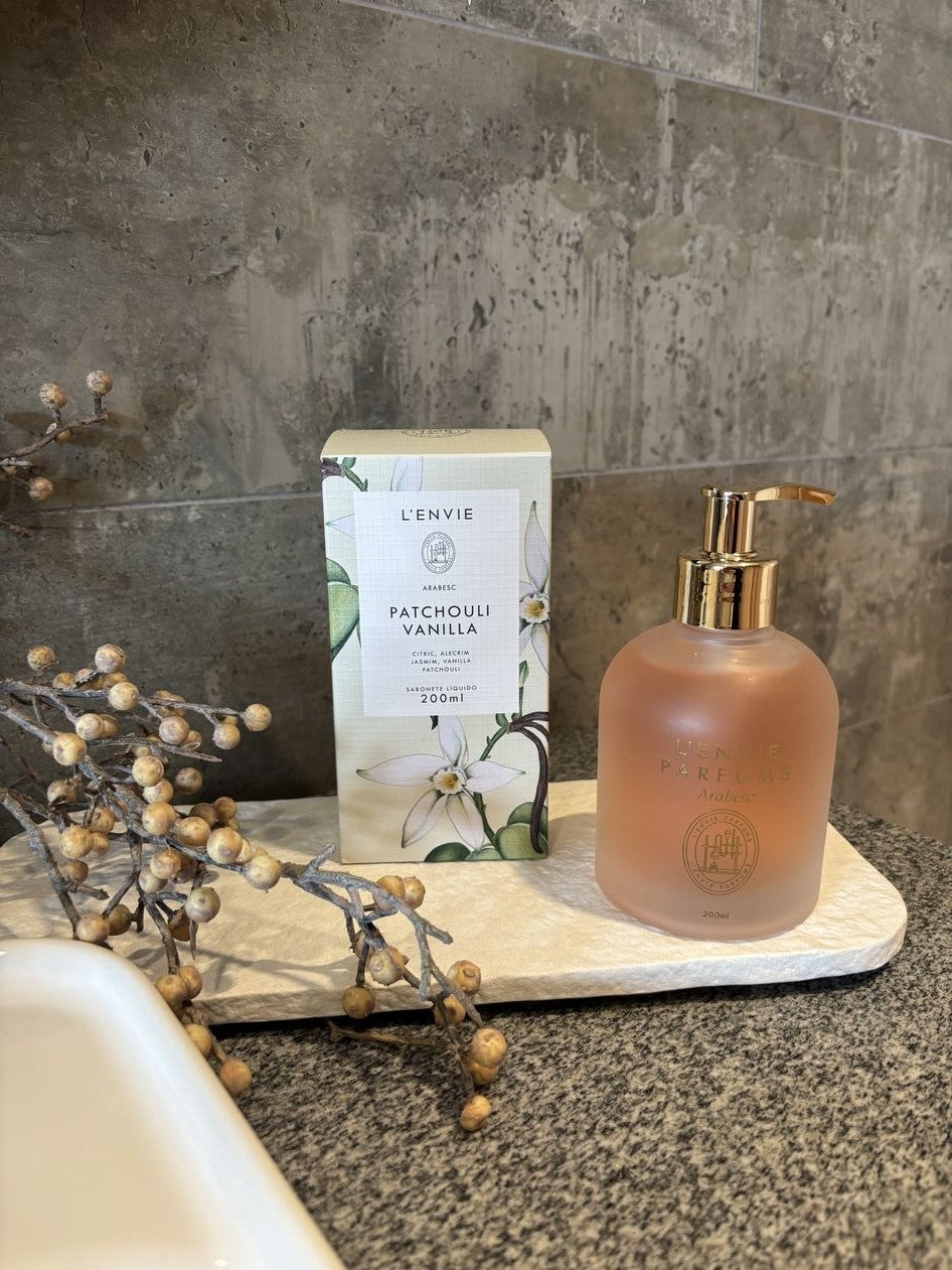 Sabonete Líquido Lenvie Arabesc Patchouli Vanilla 200ml