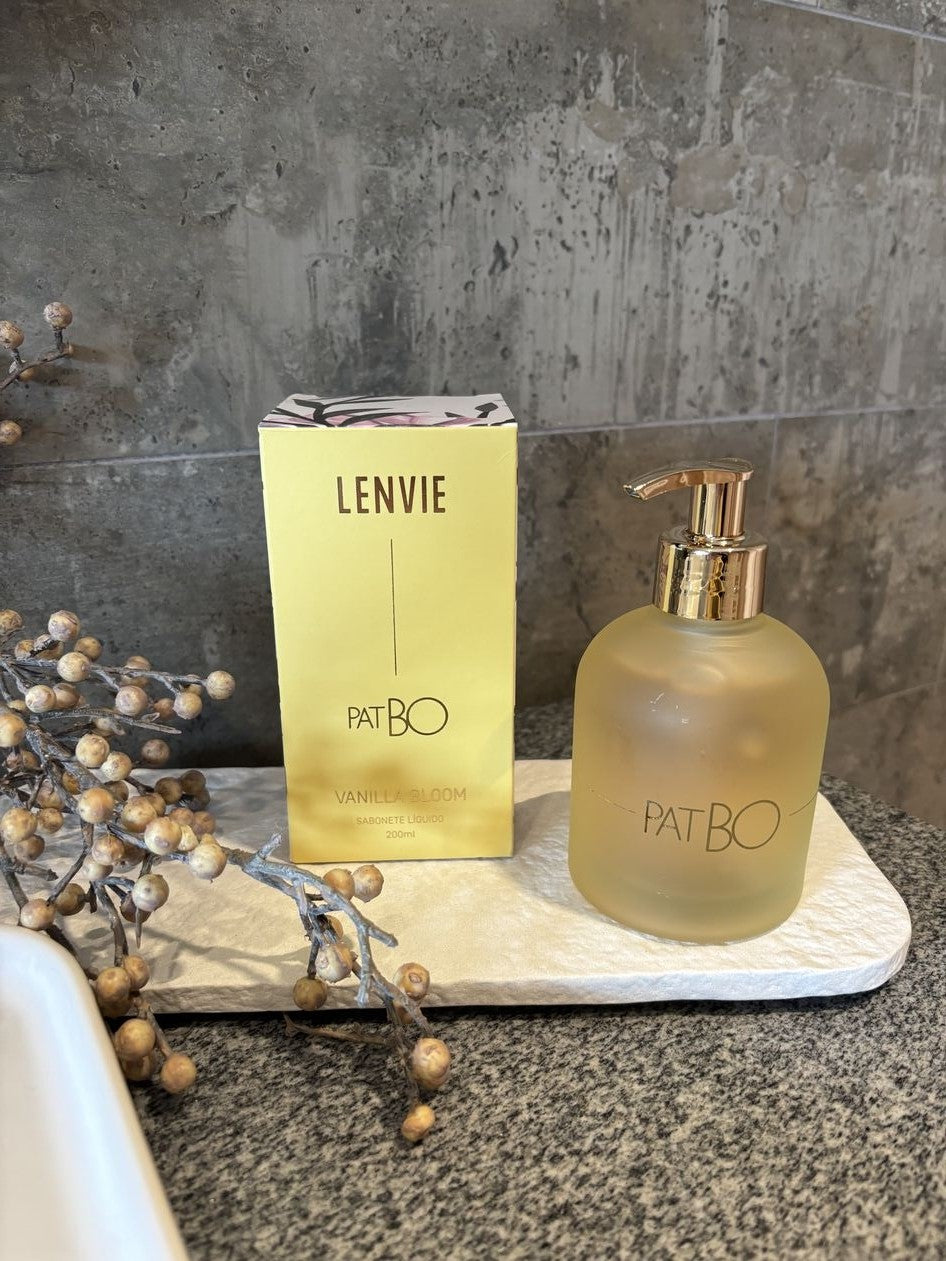 Sabonete Líquido Lenvie PatBo Vanilla Bloom 200ml