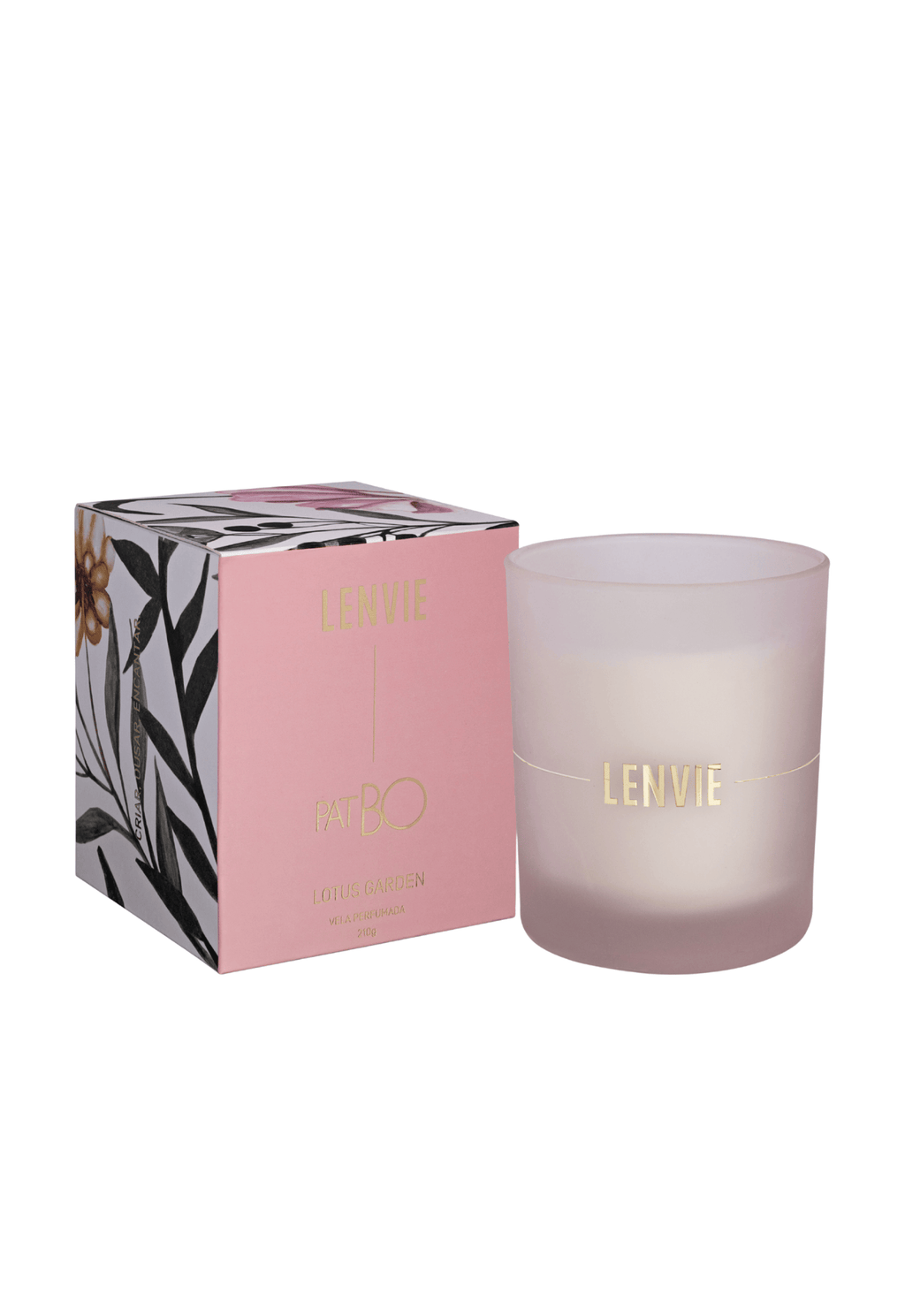 Vela Perfumada Lenvie PatBo Lotus Garden 210g
