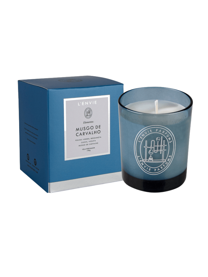 Vela Perfumada Lenvie Elementos Musgo de Carvalho 210g
