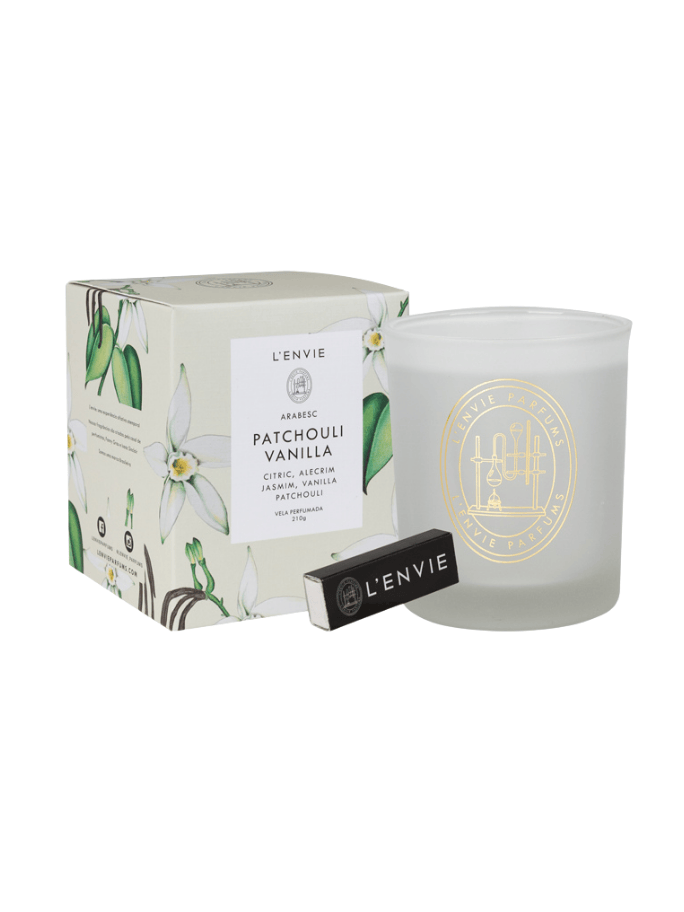 Vela Perfumada Lenvie Arabesc Patchouli Vanilla 210g