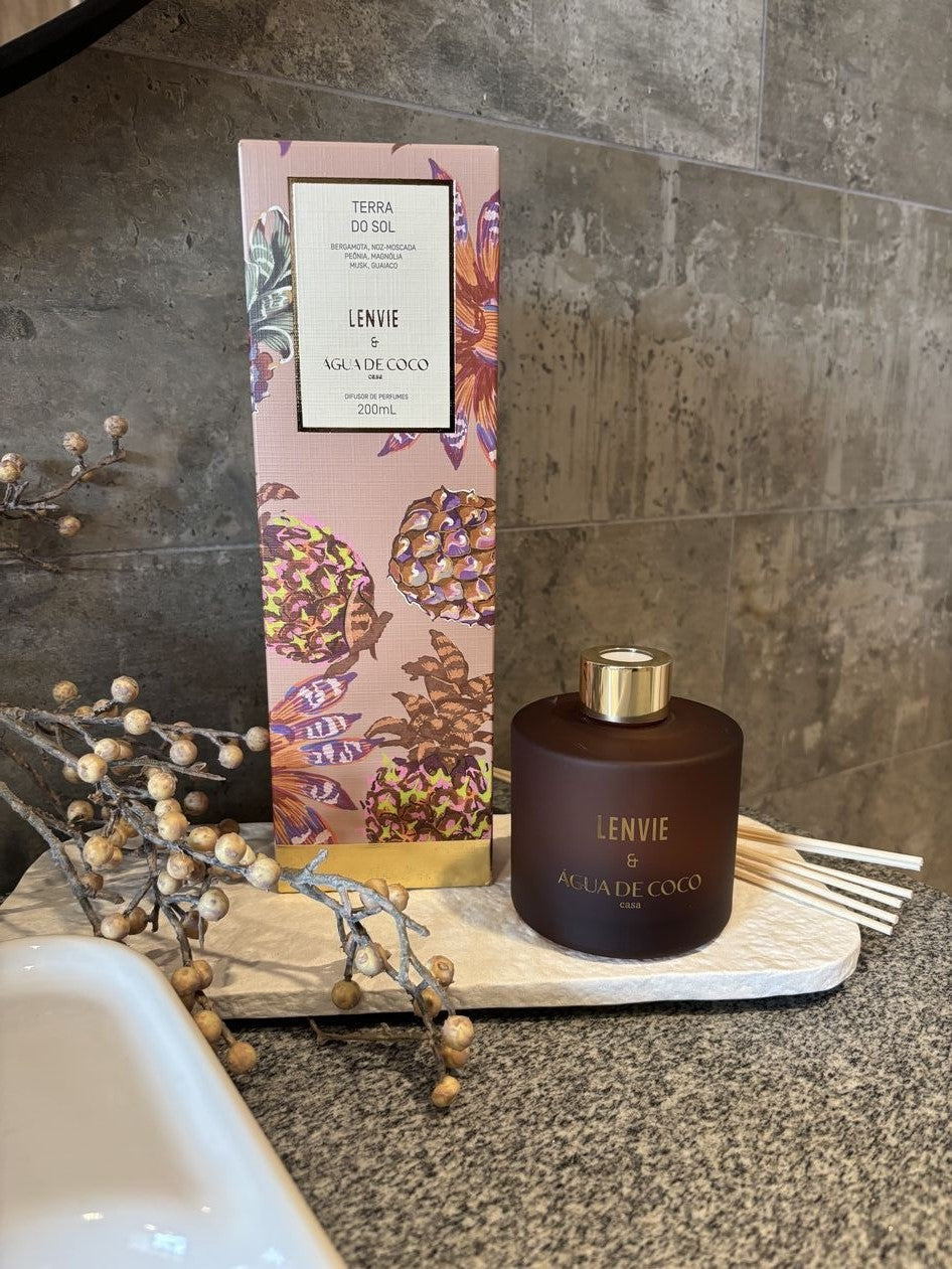 Difusor de Perfume Lenvie Terra do Sol Água de Coco 200ml
