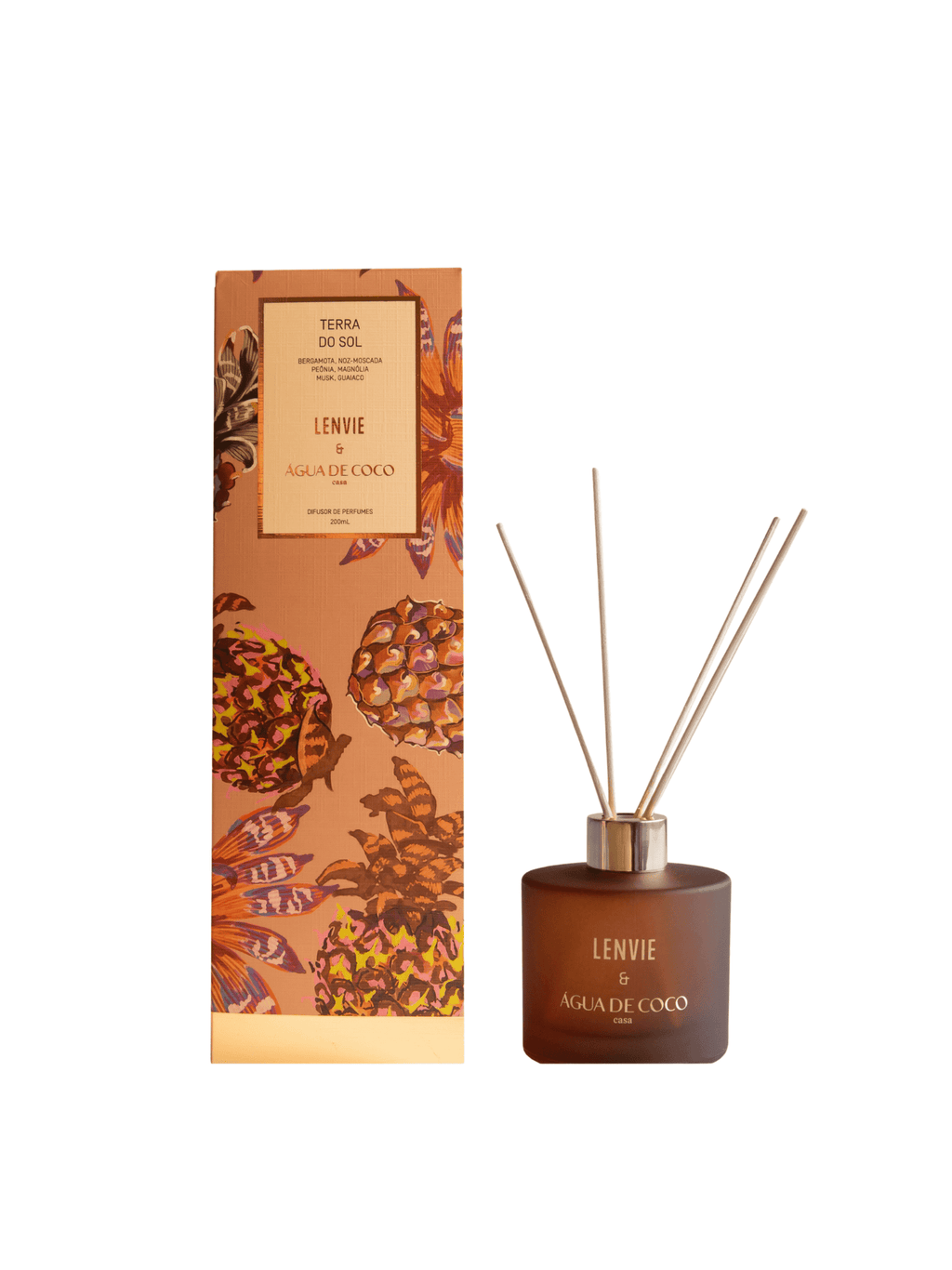 Difusor de Perfume Lenvie Terra do Sol Água de Coco 200ml