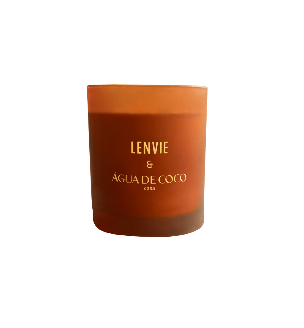 Vela Perfumada Lenvie Terra do Sol Água de Coco 210g