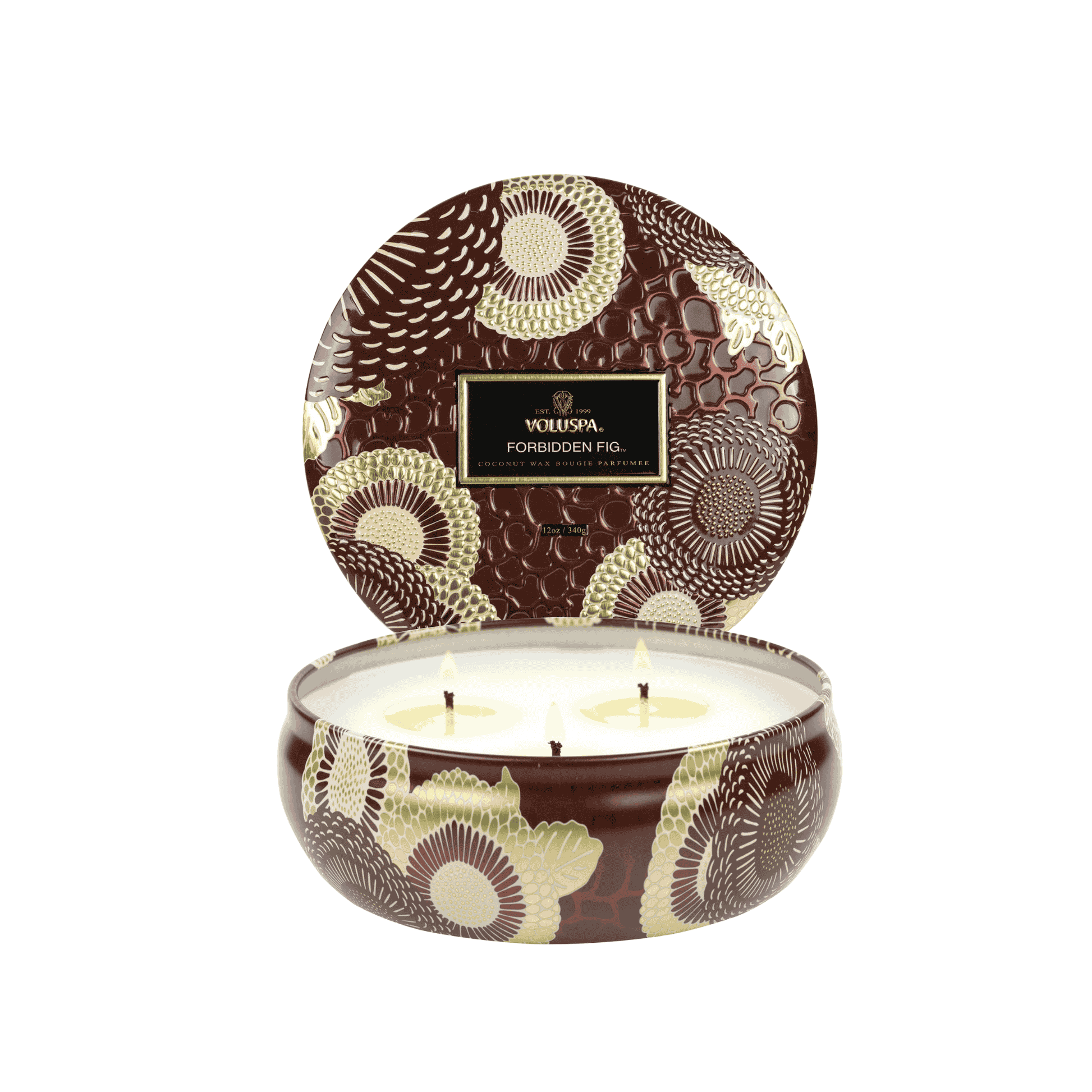 Vela Voluspa Lata 3 Pavios 60H Forbidden Fig