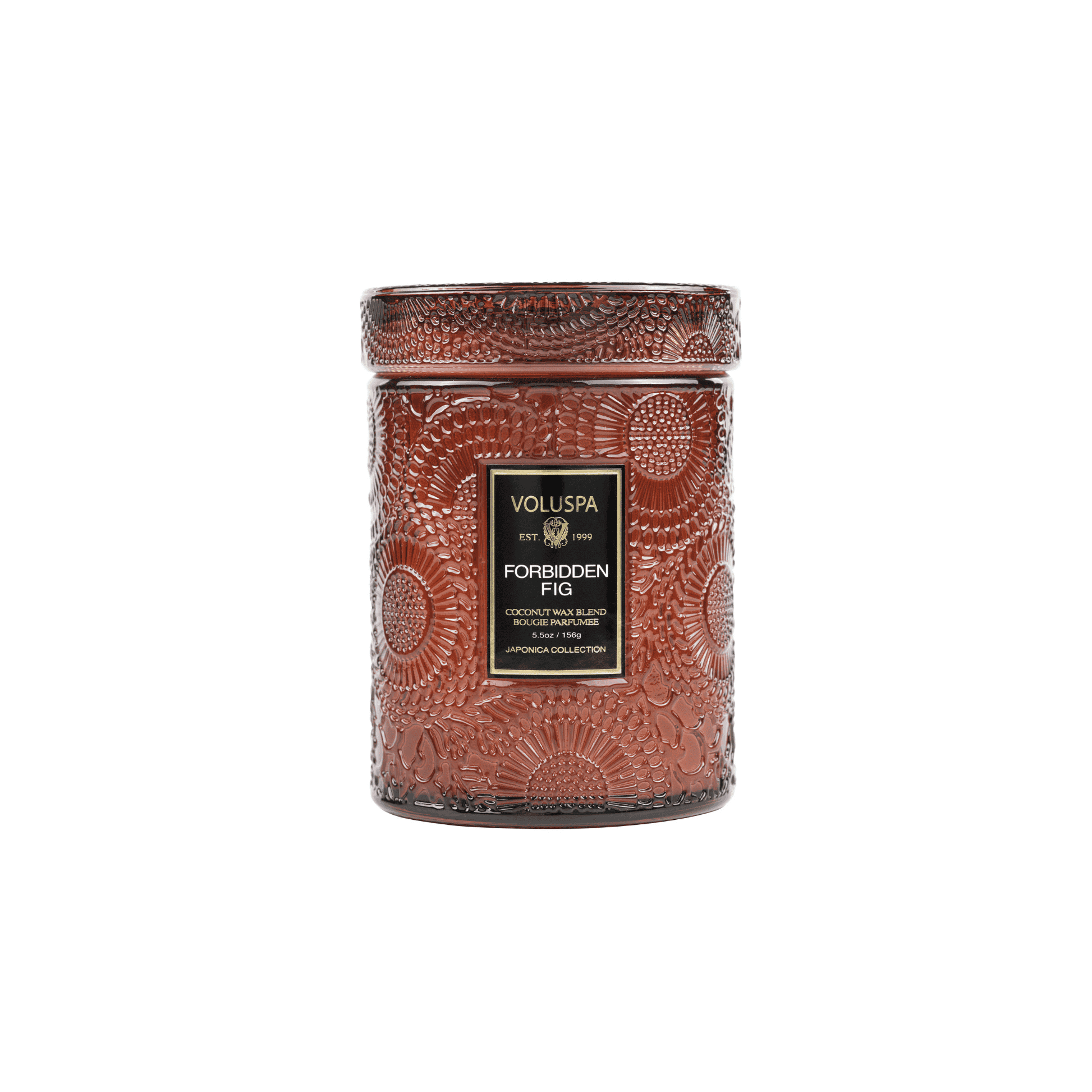 Mini Vela Voluspa Vidro 50H Forbidden Fig