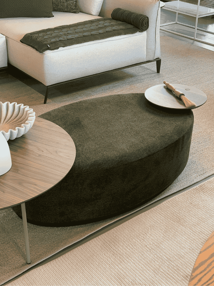 Puff Firenze com Mesa Giratória