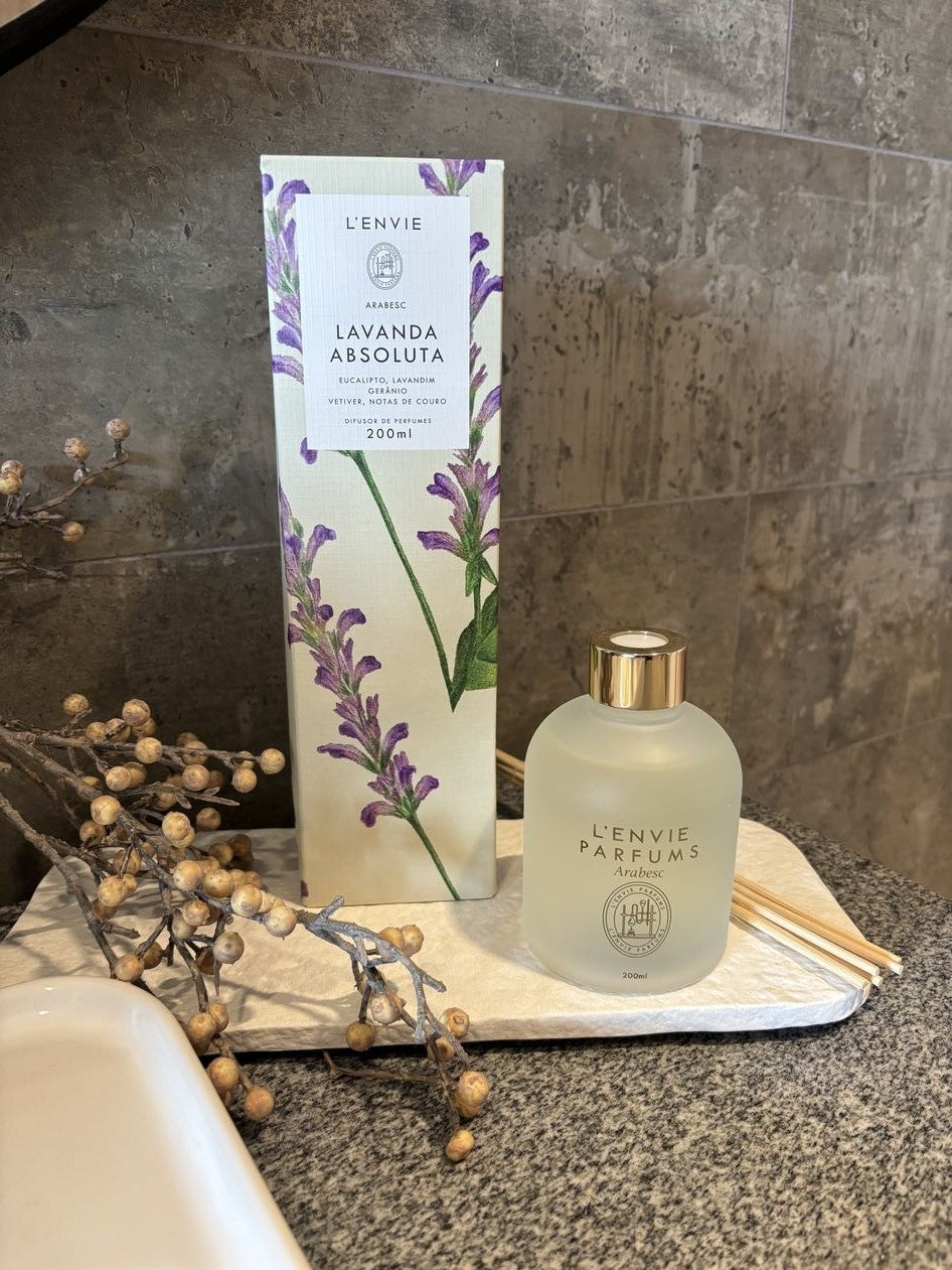 Difusor de Perfume Lenvie Arabesc Lavanda Absoluta 200ml