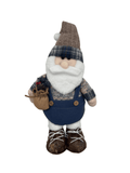 Boneco Papai Noel em Pé Natal 42cm Azul