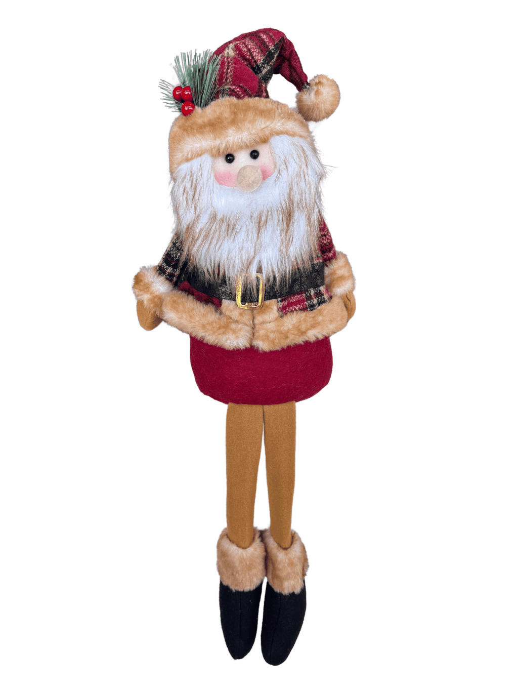 Boneco Papai Noel Sentado Natal 60cm Vermelho