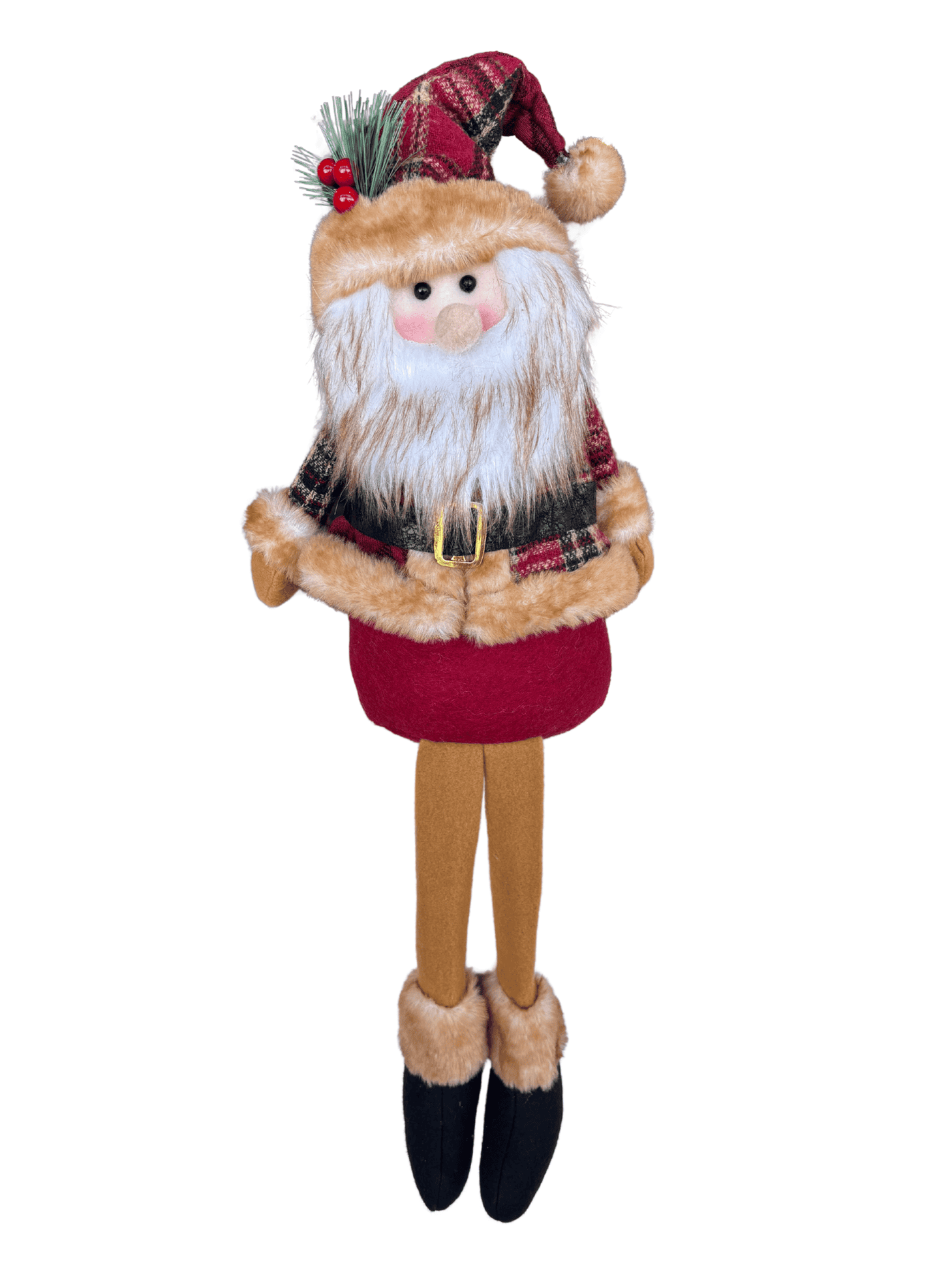 Boneco Papai Noel Sentado Natal 60cm Vermelho