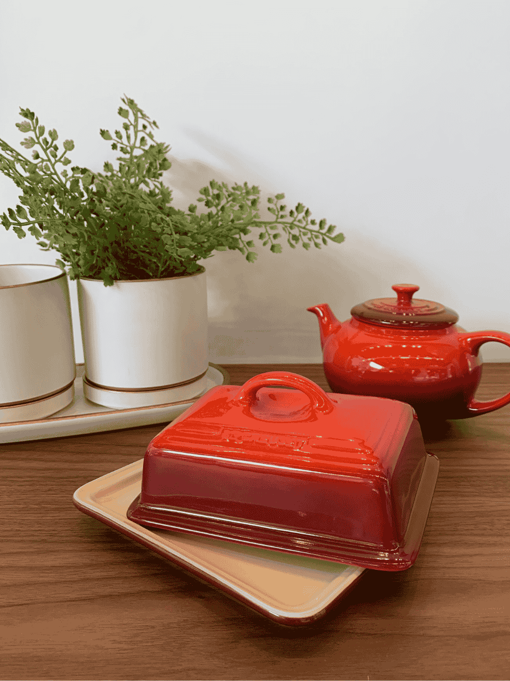 Manteigueira Le Creuset Vermelho