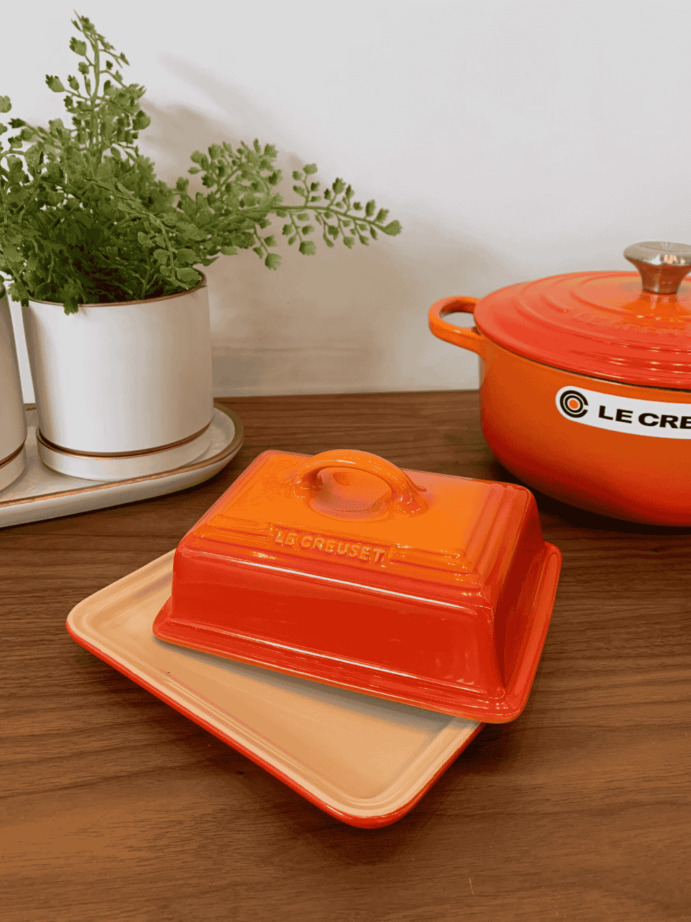 Manteigueira Le Creuset Laranja