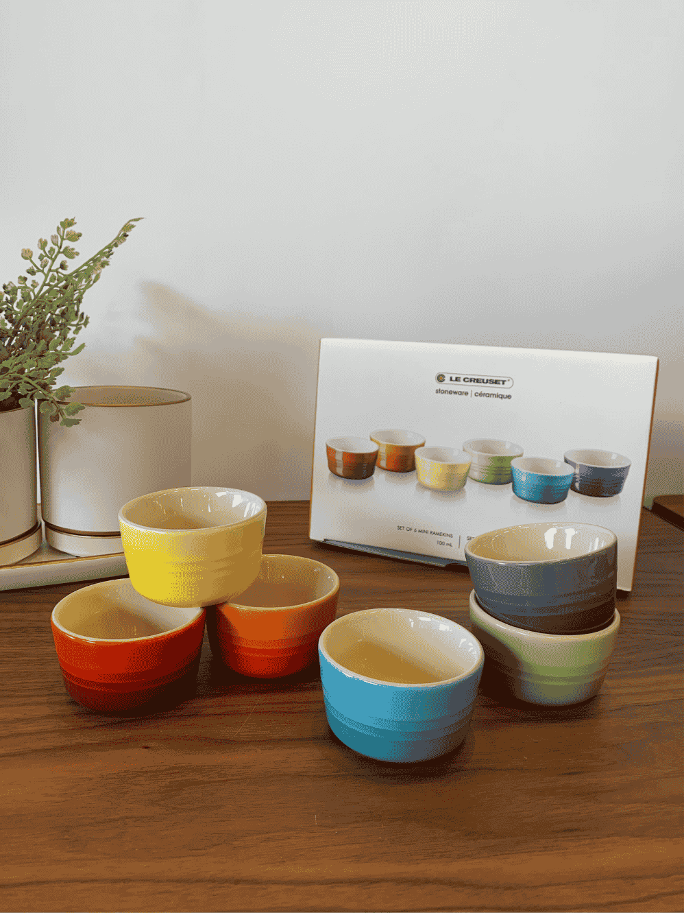 Set 6 Mini Ramekins Le Creuset 100ml Gift Collection