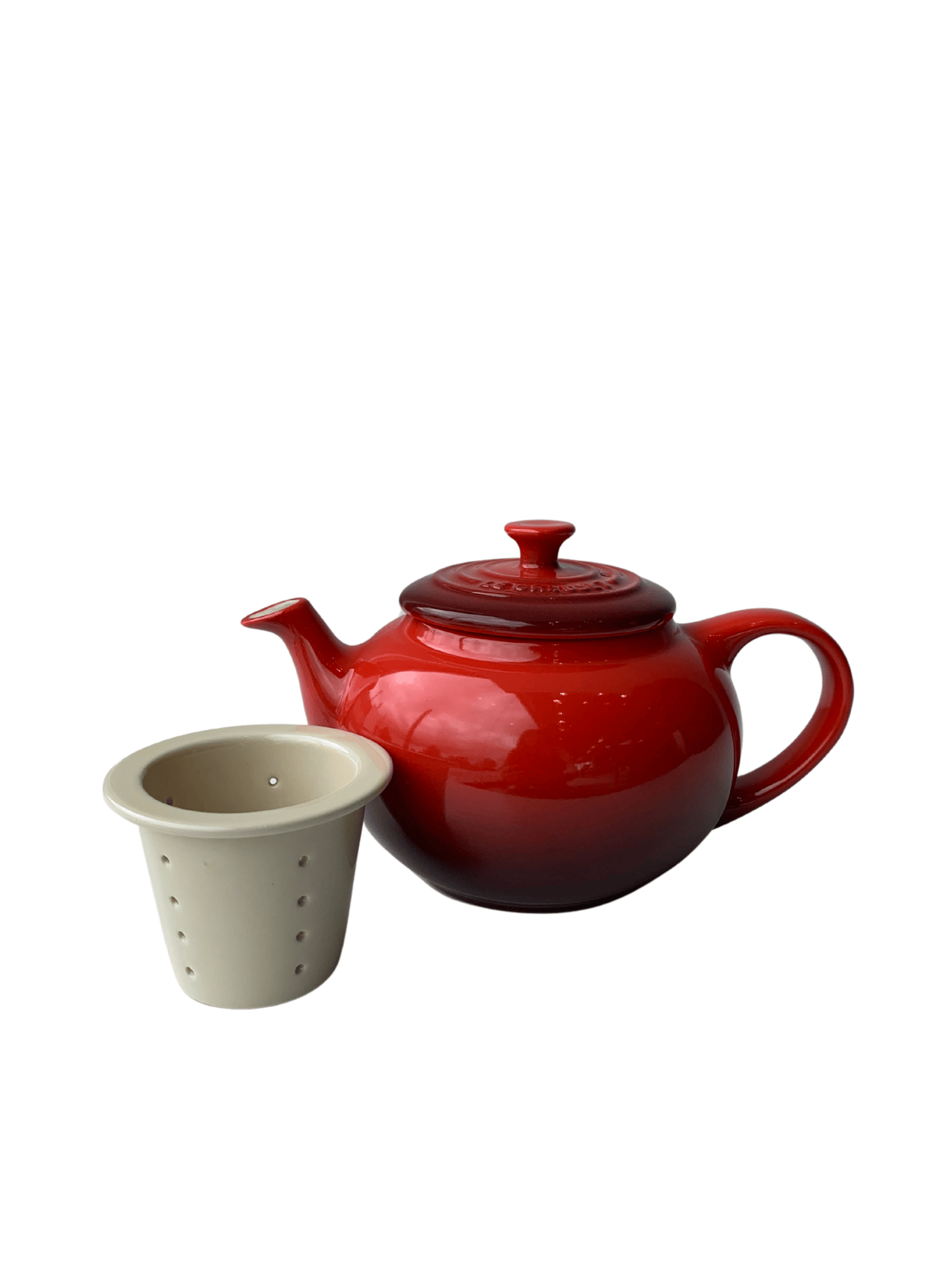Bule de Cha com Infusor Le Creuset 600ml Vermelho