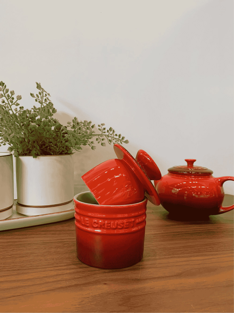Manteigueira Francesa Le Creuset Vermelho