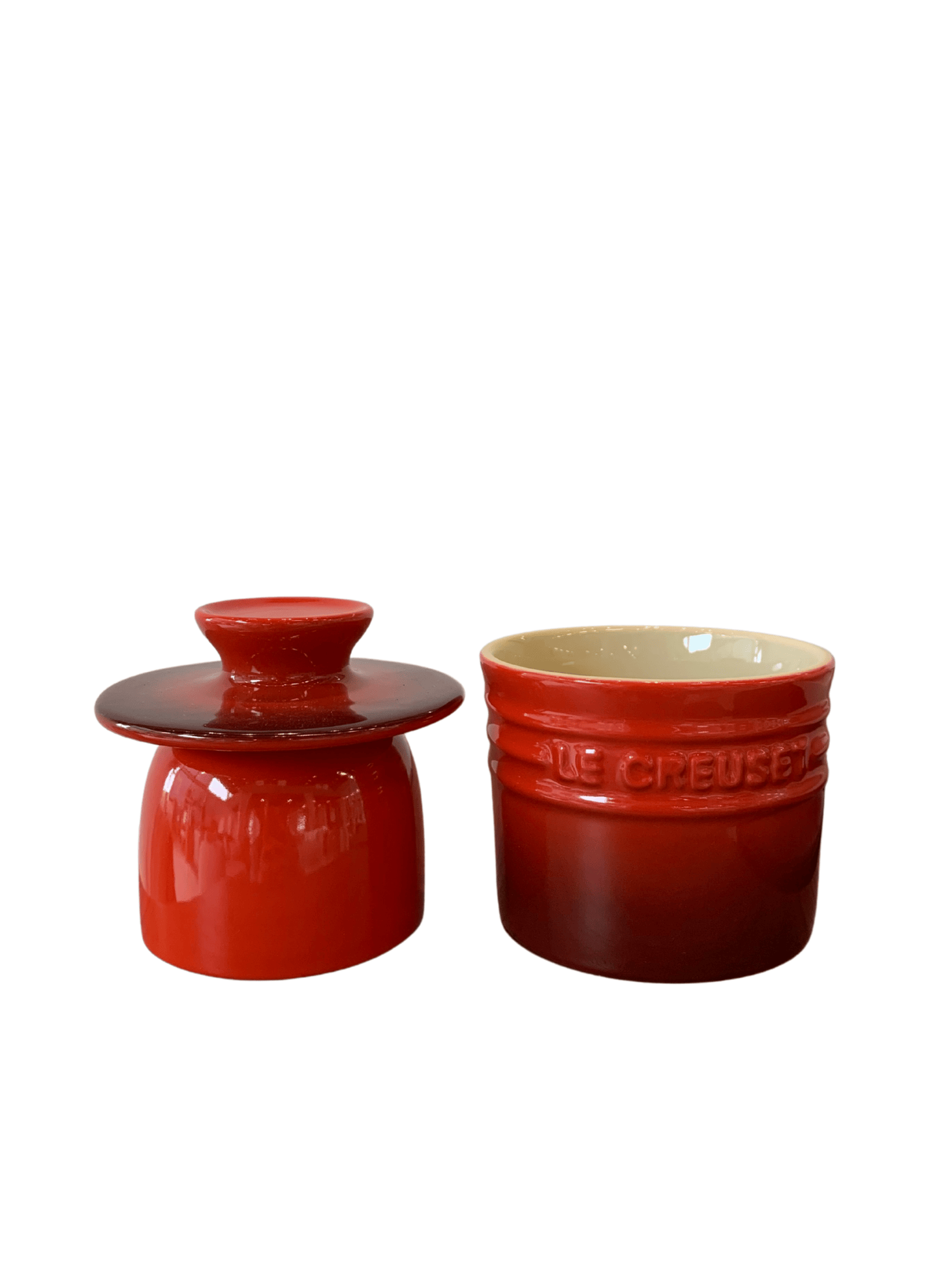 Manteigueira Francesa Le Creuset Vermelho