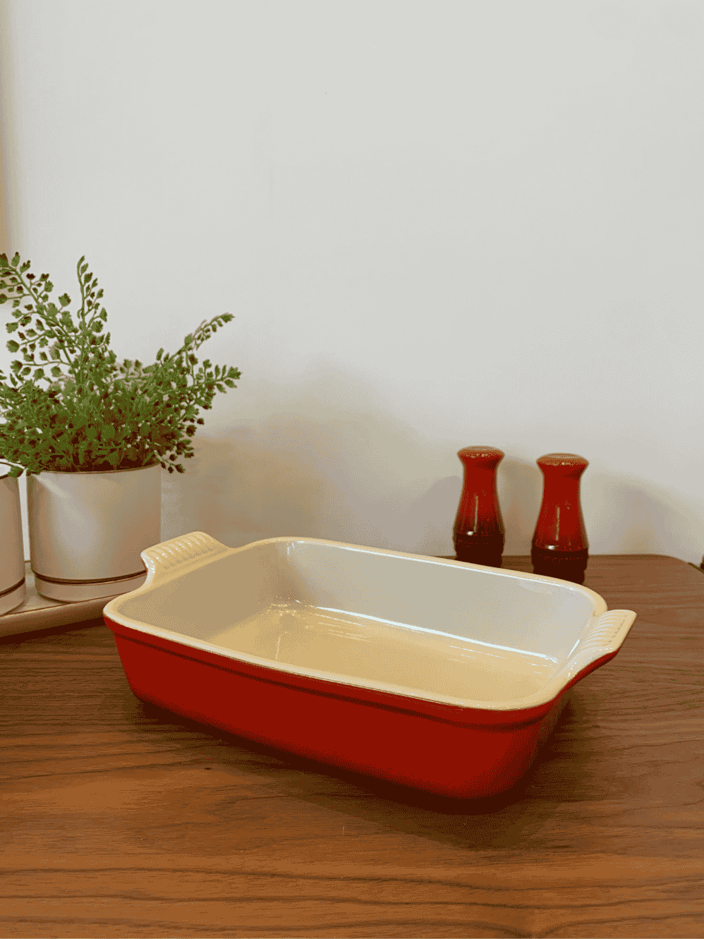 Travessa Retangular Heritage Le Creuset 26cm Vermelho