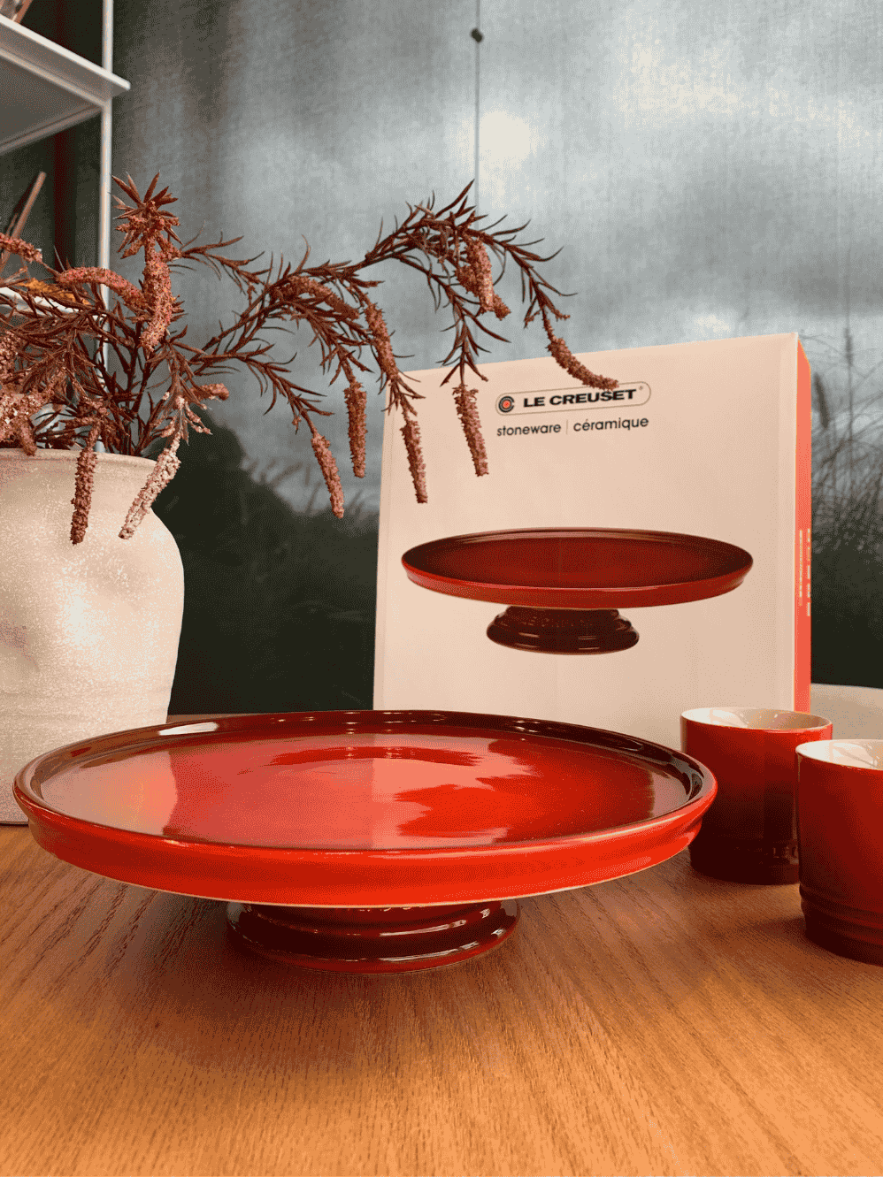 Suporte para Bolo Le Creuset Vermelho