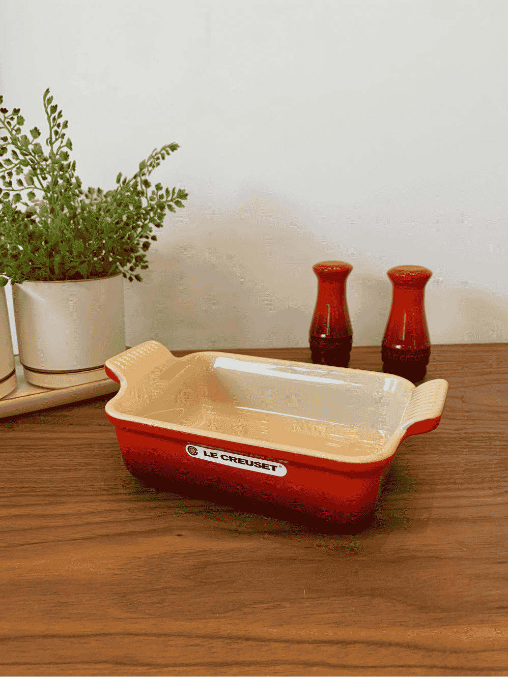 Travessa Retangular Heritage Le Creuset 19cm Vermelho