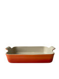 Travessa Retangular Heritage Le Creuset 32cm Laranja