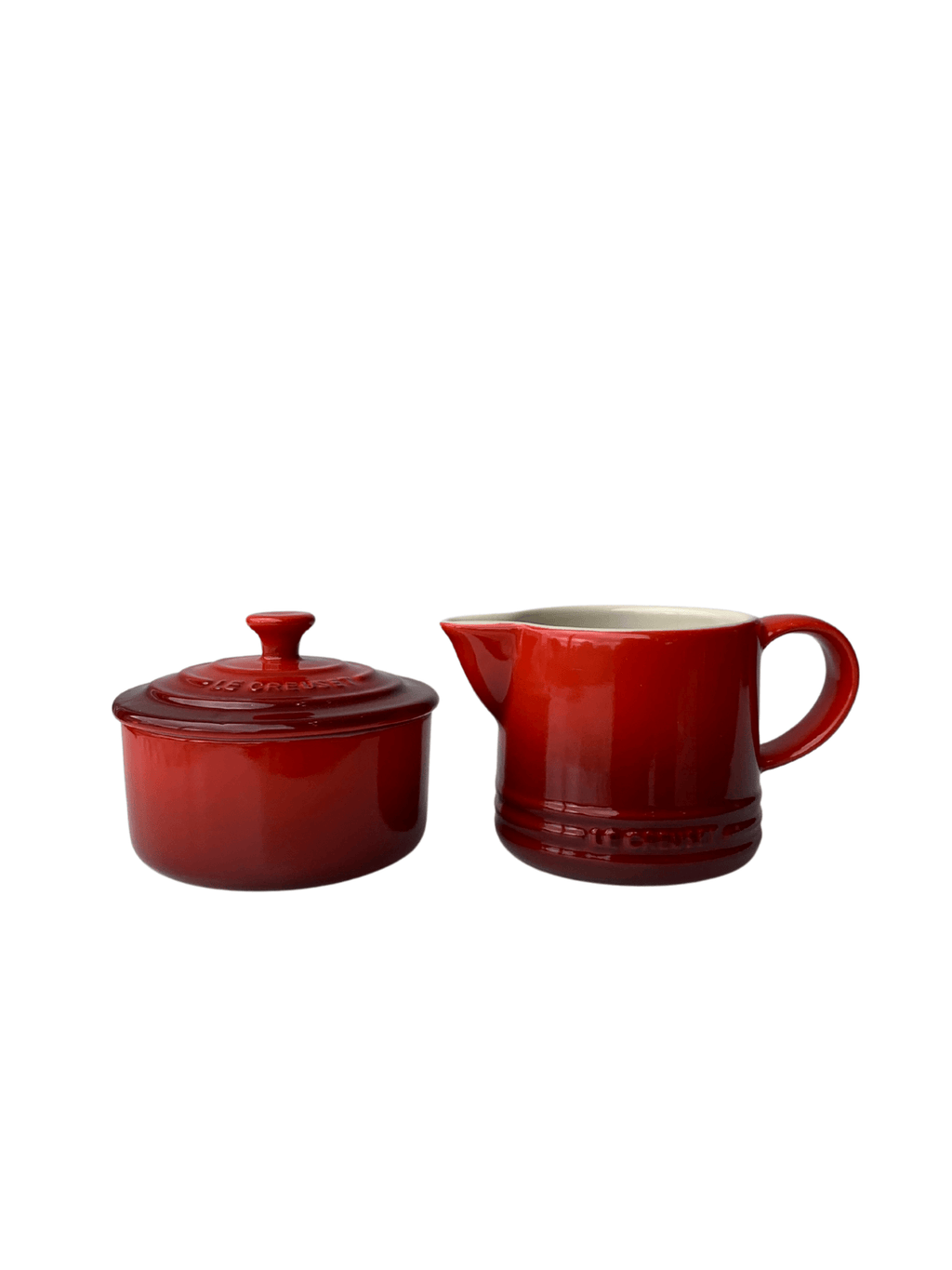 Set Cream 300ml e Sugar 250ml Le Creuset Vermelho