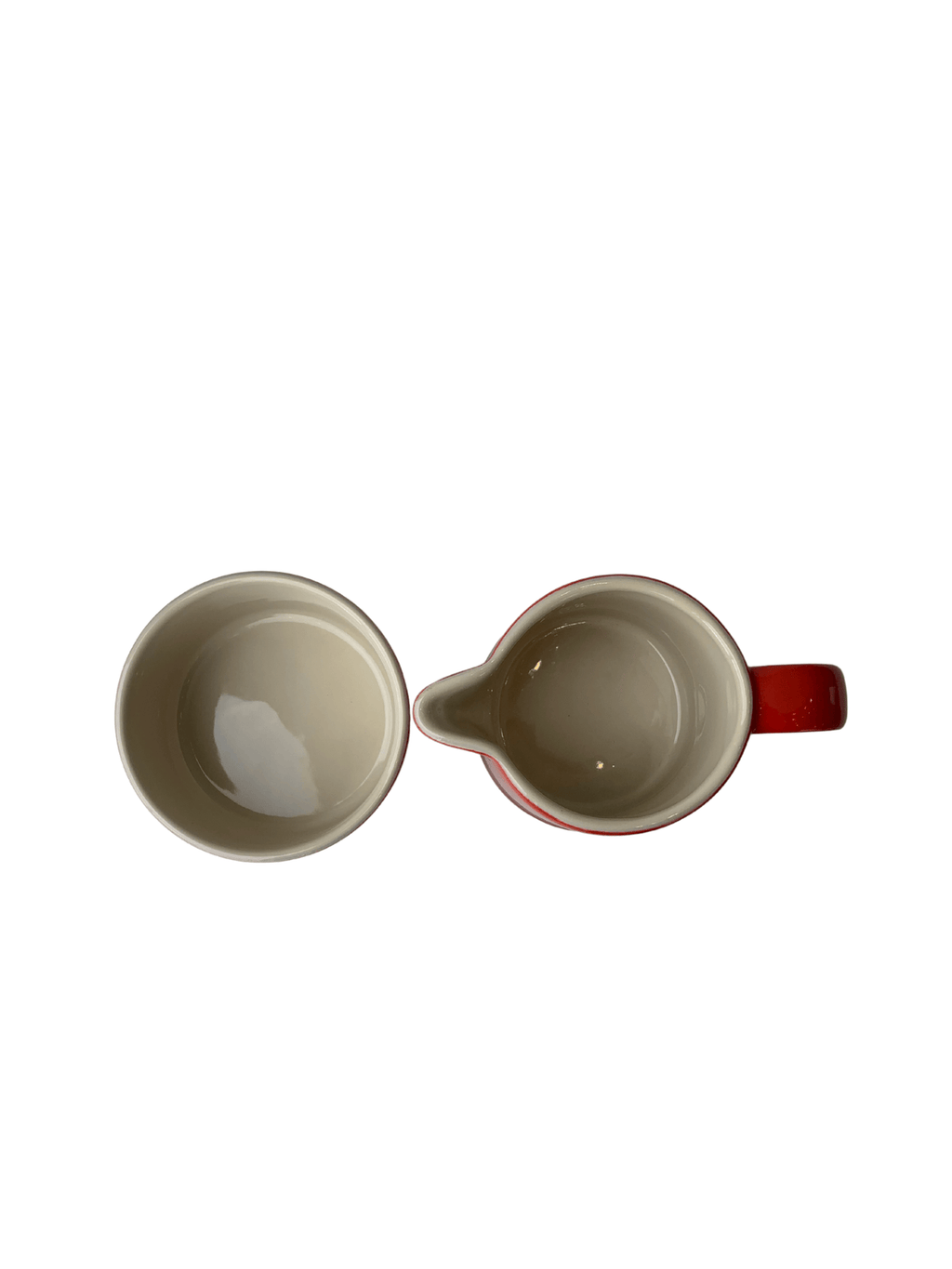 Set Cream 300ml e Sugar 250ml Le Creuset Vermelho