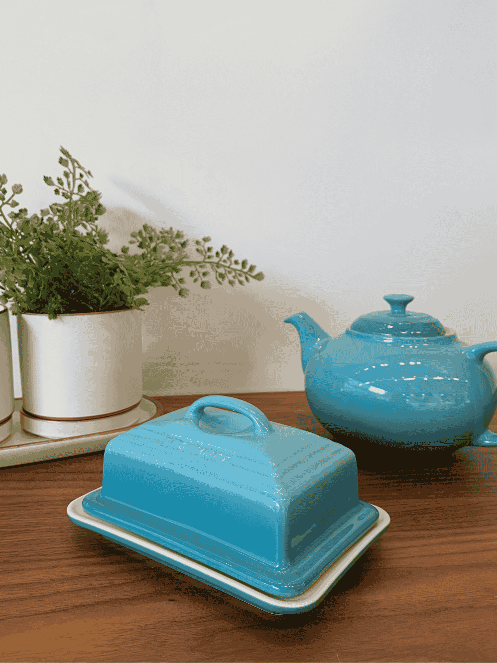 Manteigueira Le Creuset Azul Caribe