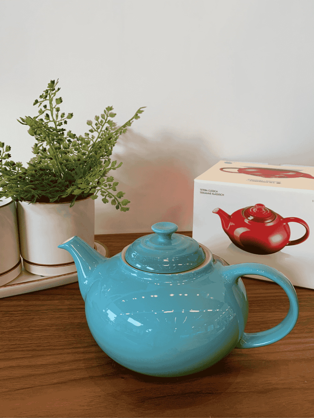 Bule de Chá Le Creuset 1,3L Azul Caribe